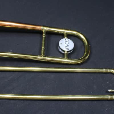 A Conn Shooting Stars Director Model 18 H Tri Color Trombone in Original Case # 8 TR image 3