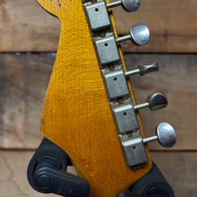 2020 Fender Custom Shop LTD '59 Strat Heavy Relic Aged Sherwood Green w/case image 8