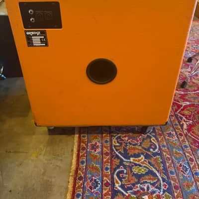 With added casters- Orange OBC410HC 600-Watt 4x10" Bass Speaker Cabinet 2024 - Present - Orange image 3