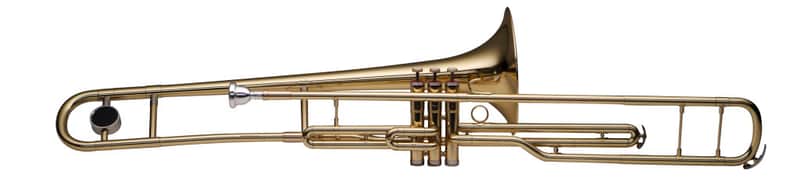 Stagg Bb Valve Trombone With 3 Pistons And ABS Case For Easy Playing 2 Year Warranty image 1