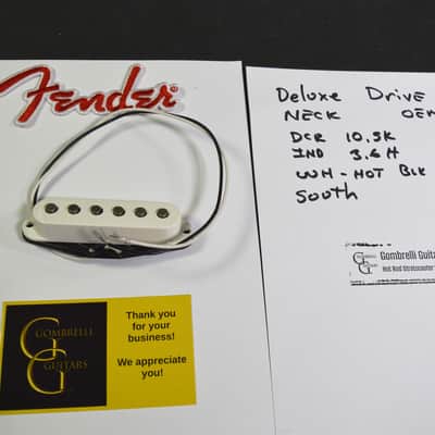 Fender Deluxe Drive High-Output Stratocaster Pickup NECK in black or white image 1
