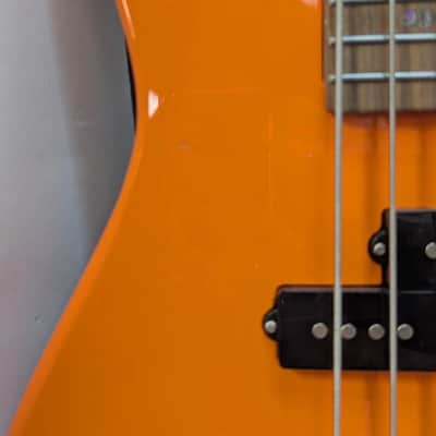 Mitchell MB100OR Short-Scale Solidbody Electric Guitar - Orange image 4