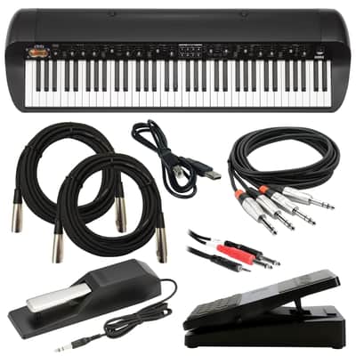 Korg SV-2 73 Stage Vintage Piano - Black - Cable Kit