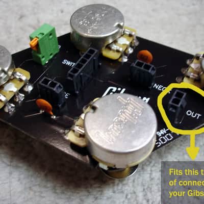 quick-connect output jack assembly, Switchcraft jack, Gibson PCB, solderless, high quality image 2