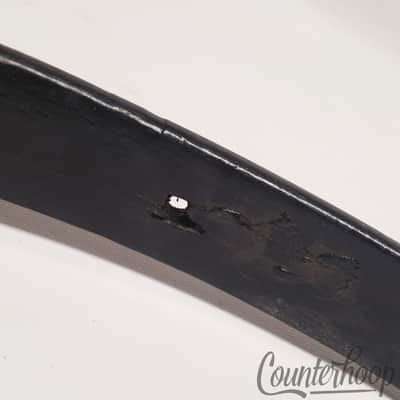 *Ludwig 28" Bass Drum Hoop/Rim 1Ply Solid Maple Black Paint Marching Vintage 20s image 3