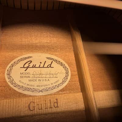 Guild DV6 1997 Rare Cedar Top Westerly Built Guild Acoustic Dreadnought Vintage Guild Guitar D40 D25 image 14
