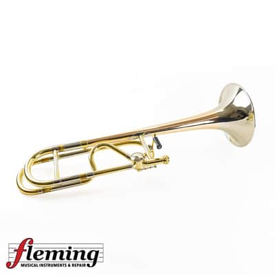 Adams Custom TB1 Professional Tenor Trombone - Two-Tone Rose Brass/Silver (Serial #055) image 4