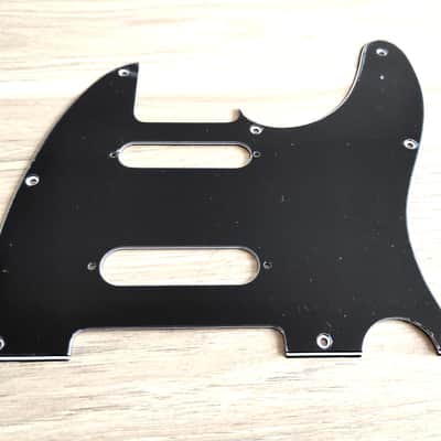 3 ply, 8 holes Black Pickguards for Telecaster® Cut for Sratocaster®, Middle Pic image 2
