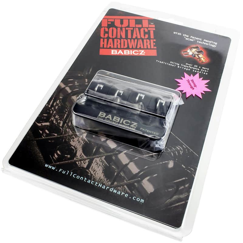 Immagine Babicz FCH4AMBK Full Contact String-Thru 4-String Bass Bridge - 1