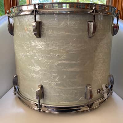 WFL/Ludwig 12 x 15 Parade Drum 1953-58 - White Marine Pearl image 3