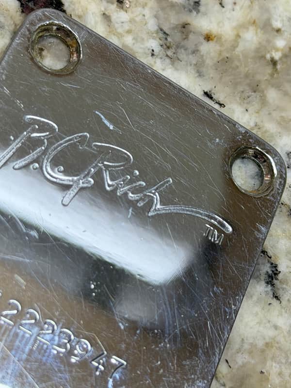 B.C. Rich Neck Plate - Chrome image 1