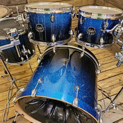 Drum Kit Acoustic Mapex Armory Shell Pack, Photon Blue USED! RKBBA010826 image 2
