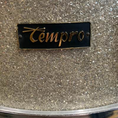 Tempro Vintage MIJ 5" x 14 " Silver Sparkle Snare Drum image 6