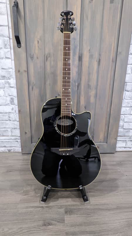 Applause by Ovation AE128 Black with Hardshell Case image 1