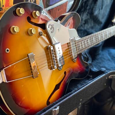 Epiphone Scarce Left Handed 1999 Casino Electric Guitar Antique Sunburst Finish Peerless Factory Korea w/ OHSC & Docs LEFTY! image 1