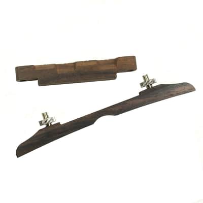 Adjustable Mandolin Bridge Saddle and Base, Rosewood image 6