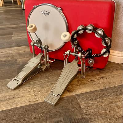“RED TRUCKER” busker style suitcase drum by Vintage Suitcase Kick Drums image 3
