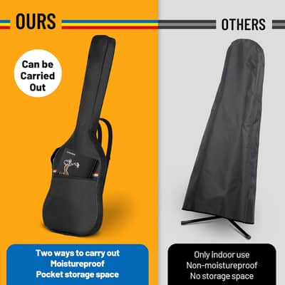 Guitar Dust Cover Bag Bass: Soft Guitar Cover Gig Bag Protect Bass From Sun Dust and Moisture No Padding image 2