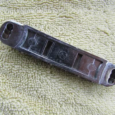1983 Style Tune-O-Matic Bridge With Selectable Post Holes Unlabeled Gibson Style From 1983 Tune-O-Matic Style Bridge image 3