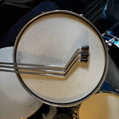 Ludwig 3 ply maple 1969 - 12,13,16,22 Blue sparkle image 15
