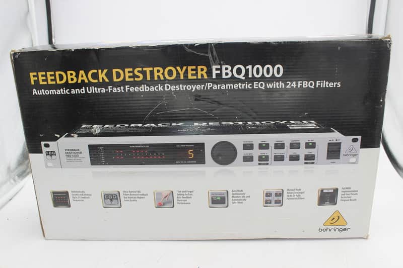 Behringer FBQ1000 パラメトリックイコライザー Behringer FBQ1000 Automatic Feedback Destroyer | Reverb