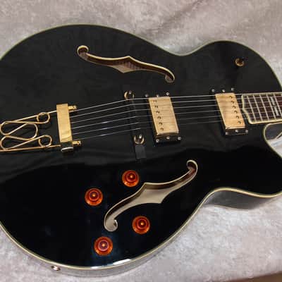 Oscar Schmidt 0E40 OE40-B Semi-Hollow Black | Reverb