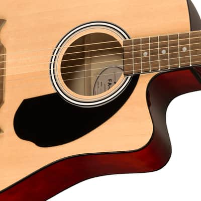 Fender FA-125CE Acoustic Guitar Walnut Fingerboard, Natural image 4