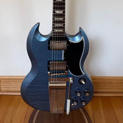 2021 Gibson Custom Shop Murphy Lab 64 SG, Pelham Blue, 6.75 Lbs image 2