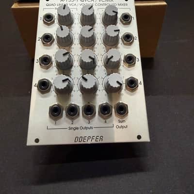 Doepfer A-135-1 QVCA / VCMIX Quad Linear VCA and Voltage Controlled Mixer 2010s - Silver image 1