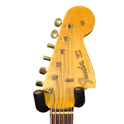 Fender Custom Shop Bass VI Journeyman Relic - Purple Sparkle over Graffiti Yellow image 6