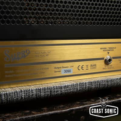 Supro 1696RTH Black Magick Reverb 25-Watt Guitar Amp Head image 8