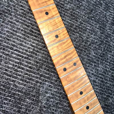 Warmoth AAAAA Roasted Flame Maple Neck image 3