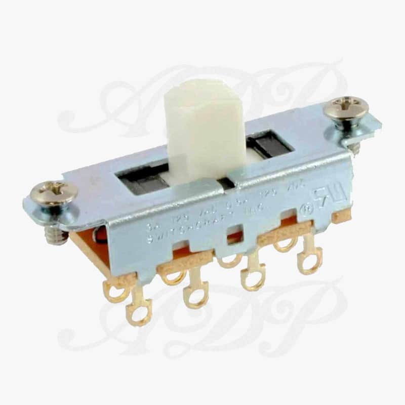 Switchcraft On-Off-On Slide Switch 3 way for Fender Mustang Duosonic White image 1