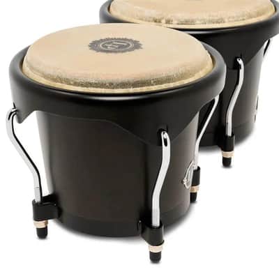 LP City II Mango Wood Bongos Black image 5