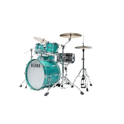 Mint Tama 50th Anniversary Superstar Reissue 4pc Drum Set Aqua Marine image 3
