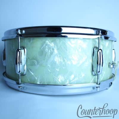 *Slingerland Deluxe 14x5.5"Snare Drum WMP Vintage 60s Chrome Brass Rims COB 3ply image 5