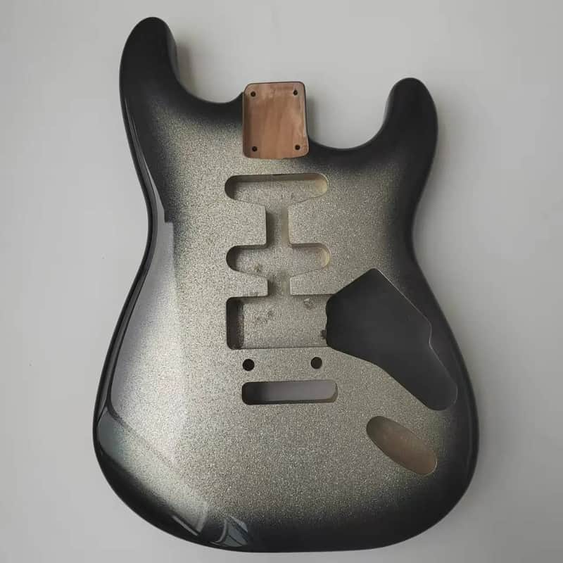 Black Burst Alder Guitar Body SSH Strat Style image 1