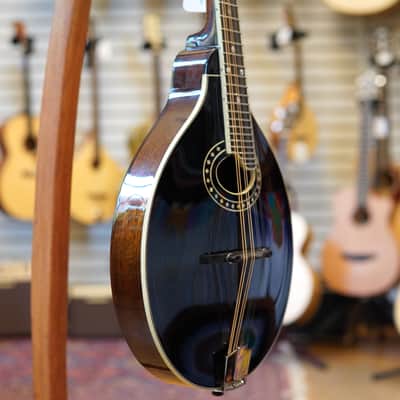Eastman MD404-BK Oval Hole A-Style Mandolin Black w/Hard Case image 2
