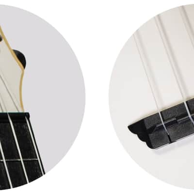 Flight TUS35 White Travel Soprano Ukulele - plastic and a laminate linden top - white image 7