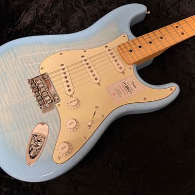 Fender 2024 Collection Made in Japan Hybrid II Stratocaster -Flame Celeste Blue image 1