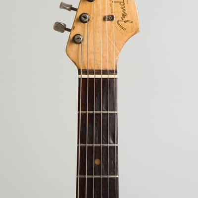 Fender  Stratocaster Owned and extensively used by Elliott Sharp Solid Body Electric Guitar (1964), ser. #L33715, black tolex hard shell case. image 7