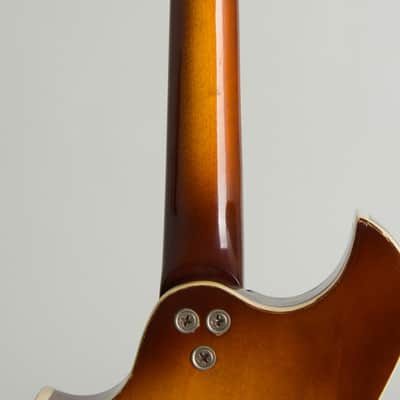 Harmony  H-35 Hollow Body Electric Mandolin (1970), ser. #1979H35, black gig bag case. image 9