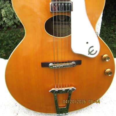 Epiphone Howard Roberts Standard Guitar, 1966, Blond Finish, Johnny Smith PU., Grey Case, Excellent Cond. image 5