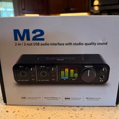 MOTU M2 USB-C Audio Interface 2019 - Present - Black image 6