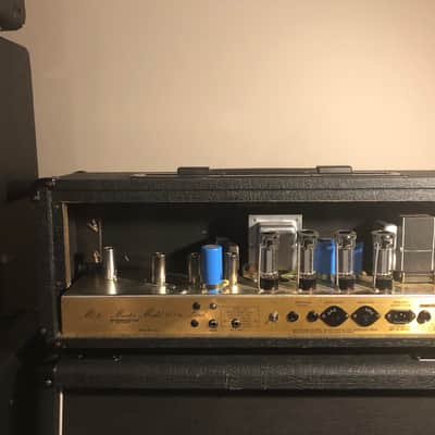 Watch Video David Hopkins MorningStar Mod Marshall JCM 800 2203 100 Watt 1988 Black & Gold image 4