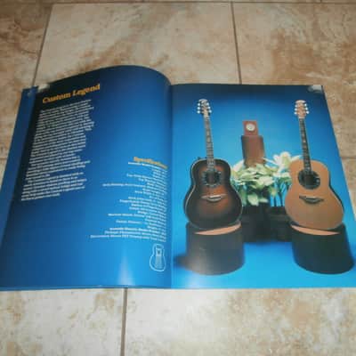 Vintage 1980 Ovation Acoustic/Acoustic Electric Guitar Catalog! Rare Original Case Candy, Paperwork! image 2