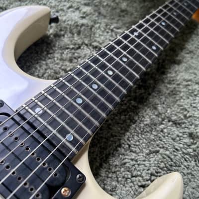 1990s Carvin DC127 Iridescent White Neck Thru Electric Guitar w/ OHSC image 4