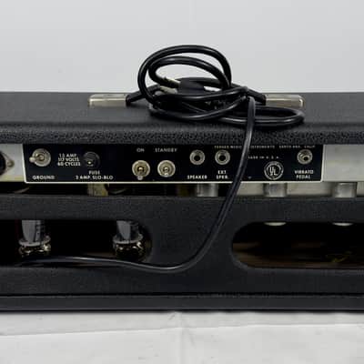 Fender Band Master BlackFace 40 Watt Tube Amplifier Head 1967 - Black image 4