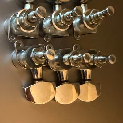 Schaller M6 3L 3R, 3+3 tuners [Made in W.Germany] 1970s-1980s - Chrome image 4