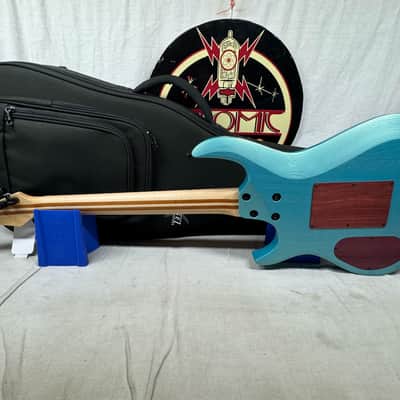 Kiesel A2 6 6-string Guitar with Gig Bag - Blue Mist Metallic image 8